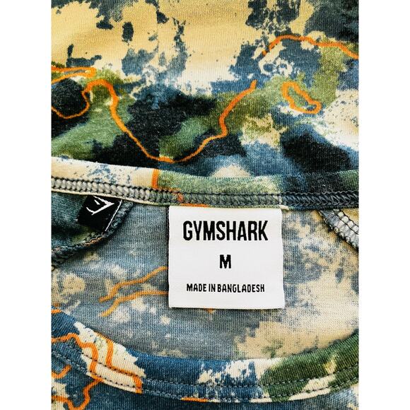 Gymshark Cropped Print Athletic Top Medium - Picture 3 of 4